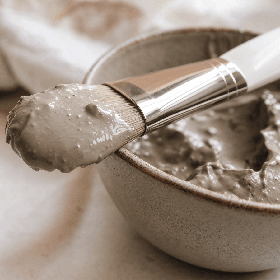 Reinigende Tonmaske, sanft aufgetragen – AVELI STUDIO