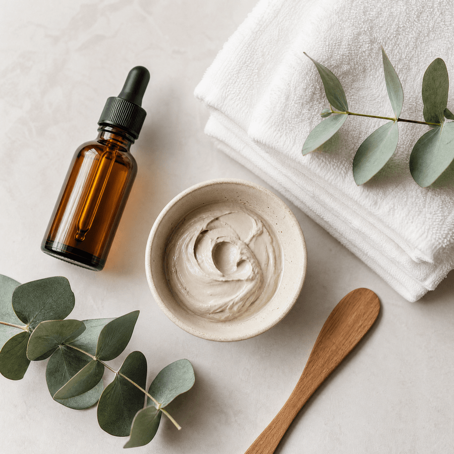Pflege-Ritual mit Serum, Maske und Handtüchern – AVELI STUDIO